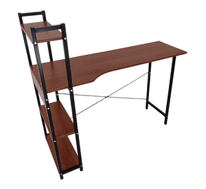 Escritorio con 4 estantes empoli estructura metalica Café