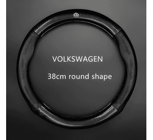 Funda de Volante de Fibra de Carbono de 38 Cm con Forma V