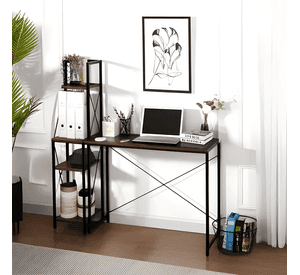 Escritorio estilo industrial relan desk 4 estantería