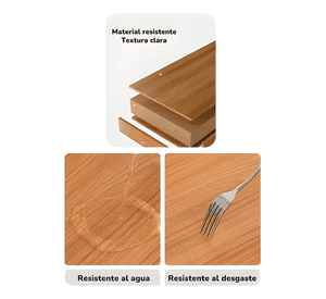 Escritorio plegable 100x50x93cm con repisa