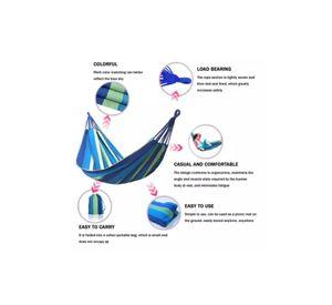 Hamaca camping 1 plaza 80x189 cm azul