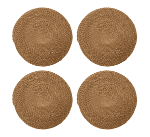 Set 4 individuales fibras naturales ubud de ø35cms ®