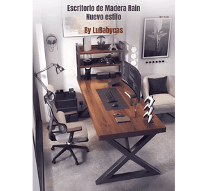 Escritorio mesa comedor gamer 140*60*75cm lubabycas