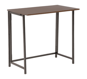 Escritorio plegable top living wengué compacto Marrón