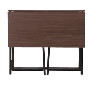 Escritorio plegable top living wengué compacto Marrón
