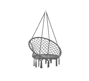 Silla hamaca colgante para terraza o jardín color gris