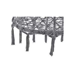 Silla hamaca colgante para terraza o jardín color gris