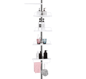 Estante Esquinero Ba o Telescopico Ajustable 4 Niveles 18kg