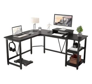 Escritorio esquinero metal oficina 150x48x75cm en forma #10