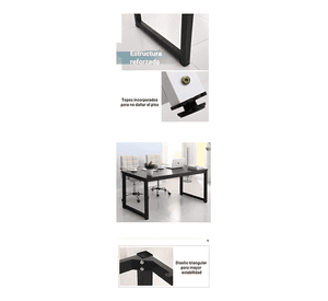 Escritorio mesa 120*60*74cm Blanco #4