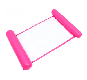 Hamaca Inflable De Red Para Piscina Sill n Flotante Multiuso Fucsia