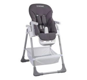 Silla de Comer Bebé Plegable Bebesit Snack con Diseños Gris