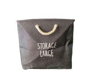 Cesto de tela para Ropa 34x42x42 cm. Gris 34x42x42 cm