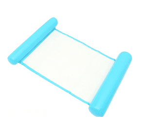 Hamaca Inflable De Red Para Piscina Sillon Flotante Multiuso Azul