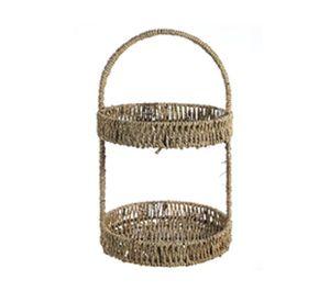 Canasto de Fibra Seagrass 45x28 cm. Natural 45x28 cm