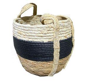 Canasto de Fibra Seagrass 28x23x23 cm. Natural 28x23x23 cm