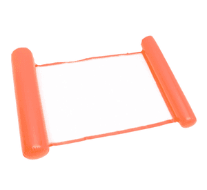Hamaca Inflable De Red Para Piscina Sillon Flotante Multiuso Naranja