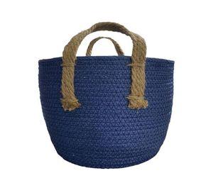 Canasto de Fibra Seagrass 24x25 cm. Natural ø24 x25 cm
