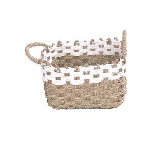 Canasto de Fibra Seagrass 26x26x15 cm. Natural 26x26x15 cm