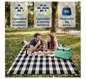 Manta Picnic Impermeable 200x150 cm Plegable con Asa