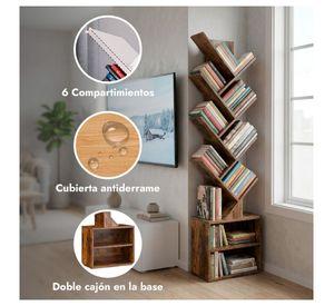 Estante Mueble Biblioteca organizador para libros 6 niveles