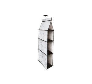 Organizador Closet Hogar Plegable Ropa 3 Divisiones Gris