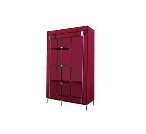Closet Organizador Armable Tela 2 Cuerpos Wine Red 105x45x175 CM