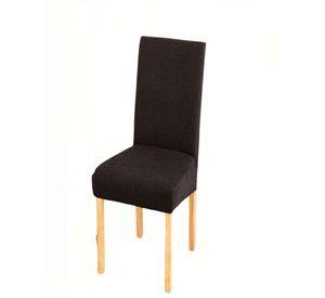 SET DE 6 FUNDAS DE SILLA CON DISEÑO TEXTURIZADO COLORNEGRO
