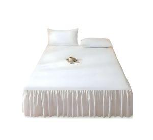 FALDÓN DE CAMA CON VOLADO PROTECTOR DE BASE DE CAMA 2 PLAZAS 05