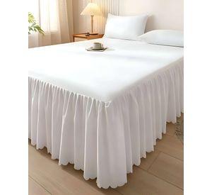 FALDÓN DE CAMA CON VOLADO PROTECTOR DE BASE DE CAMA 2 PLAZAS 05