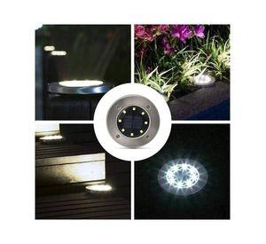 Pack X4 Luz Solar 8 Led Con Estaca Exterior Jardin