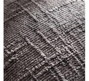 Set 2 Fundas de Cojín Chenille Texturizado Cuadriculado Gris 45x45 cm Colección Mónaco Acero