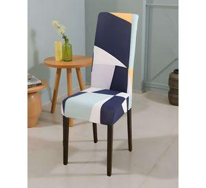 SET DE 6 FUNDAS DE SILLA ELASTICADAS CON DISEÑO ESTAMPADO F4