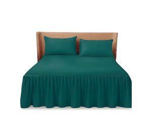FALDÓN DE CAMA CON VOLADO PROTECTOR DE BASE DE CAMA 2 PLAZAS 07