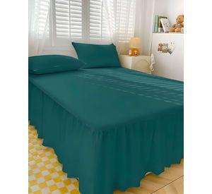 FALDÓN DE CAMA CON VOLADO PROTECTOR DE BASE DE CAMA 2 PLAZAS 07