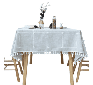Mantel cuadros 140x260 cms