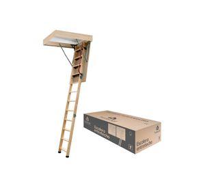 Escalera Ático de Madera Mansarda 70x120cm Homeclaf