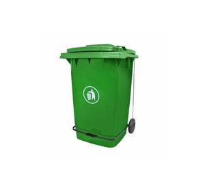 CONTENEDOR 360 LITROS CON PEDAL COLOR VERDE