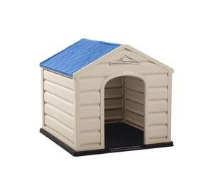 Casa Para Perro Grande Techo Azul 92x90x89 cms Rimax
