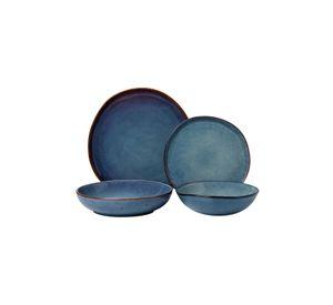 Set 6 Platos Redondo Ceramica 27 Cm Linea Efes - ( Tipo Gres )