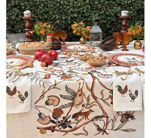 Mantel Ranco - 180 x 350 - Lino Poliester (10 a 12 puestos)