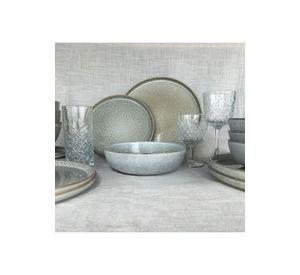 Set Vajilla 18 Piezas Cerámica Gris Linea Oslo
