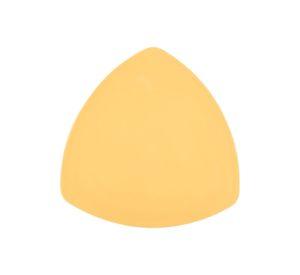 PLATO TRIANGULAR MELAMINA AMARILLO 30 cm