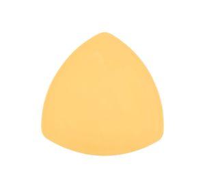 PLATO TRIANGULAR MELAMINA AMARILLO 30 cm