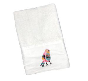 Toalla de Mano Pájaro Rosado