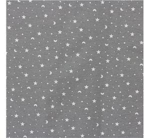 Cortina lona española Estrellita Gris