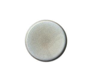 Set 6 Platos Redondo Ceramica 27 Cm Gris Linea Oslo
