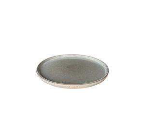 Set 6 Platos Redondo Ceramica 27 Cm Gris Linea Oslo