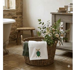 Toalla mano Antique Insect
