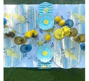 Mantel Azahar - 180 x 350 - Velo Organza (10 a 12 puestos)